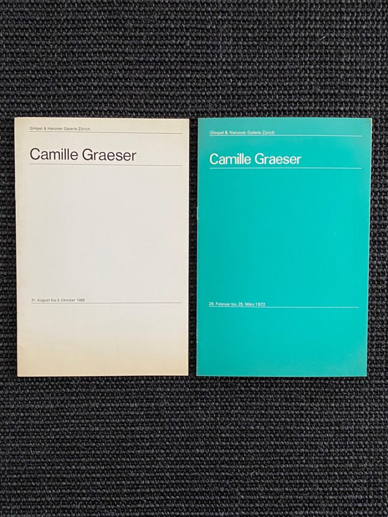 Camille Graeser 2 catalogues