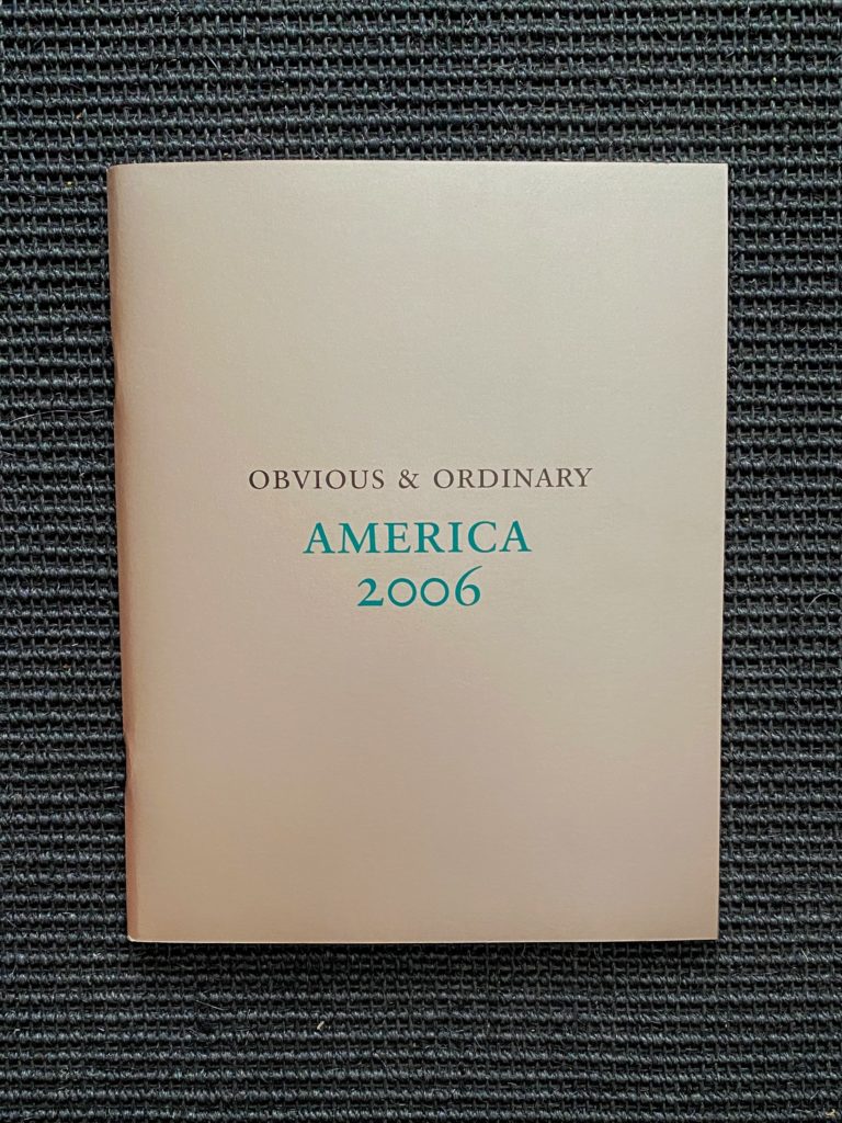 John Gossage – Martin Parr Obvious & Ordinary                         America 2006   ( ARCHIVES )