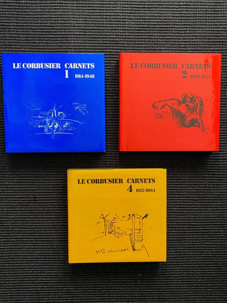 Le Corbusier – Carnets vol.1, vol.2 et vol.4 ( ARCHIVES )