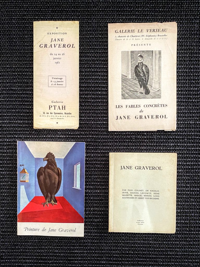 Jane Gravelor ( Ensemble de 4 petites publications de 1953 – 1956 – 1961 – 1962 )