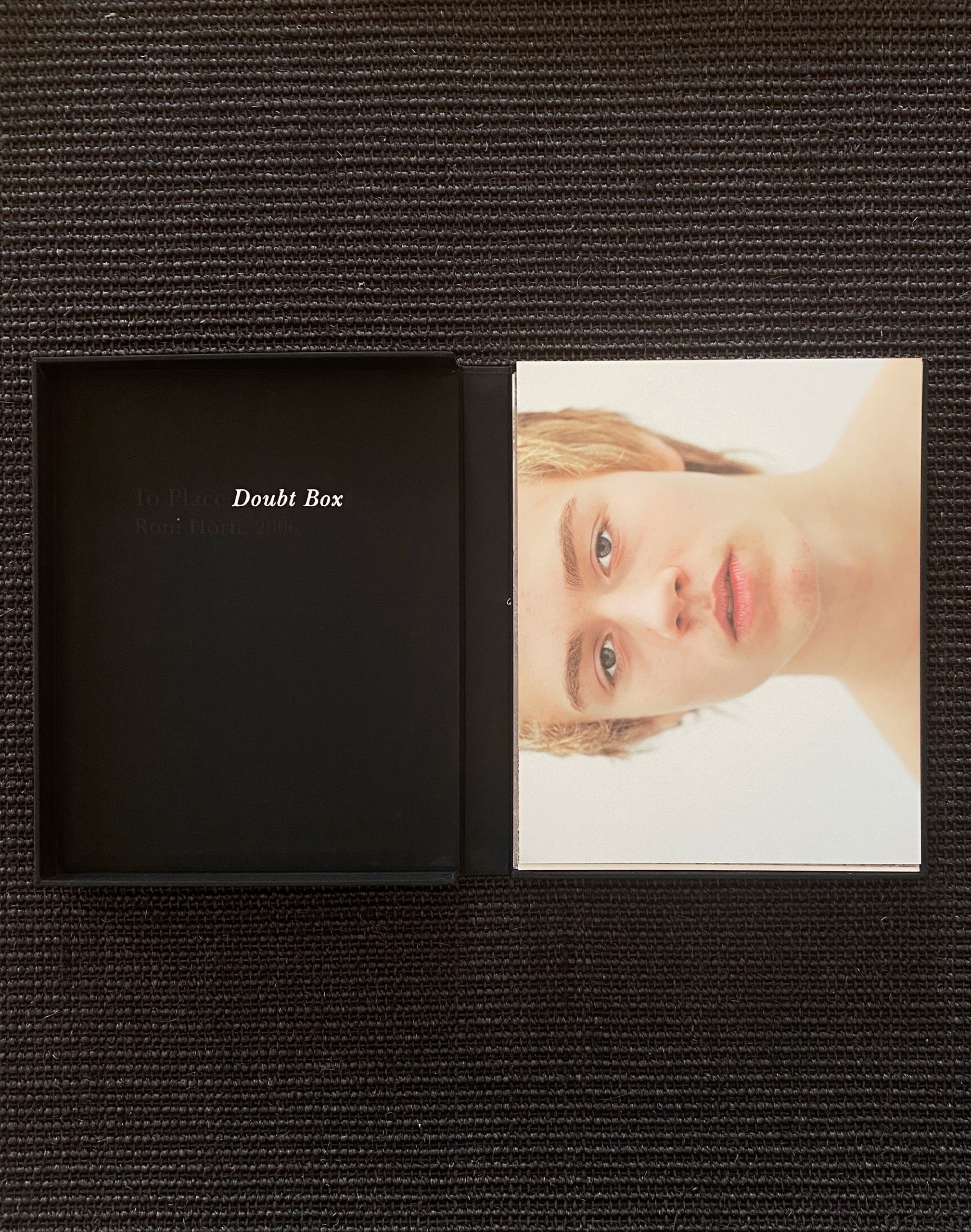 Roni Horn : Doubt Box ( Archives ) - Benoit Waterkeyn