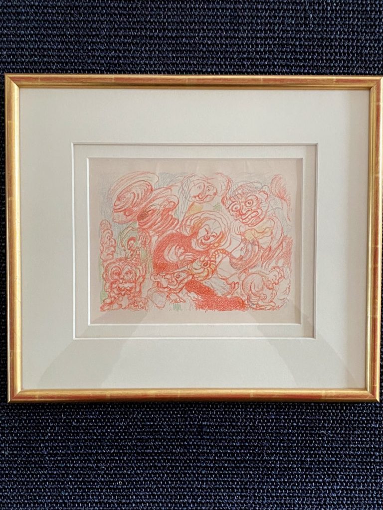 James Ensor – Deux lithographies originales encadrées ( Scènes de la vie du Christ IV et V )